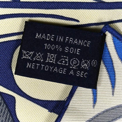 Hermes Silk La Danse Des Amazones Scarf 90 Bleu Roy Gold Creme 2 of 4
