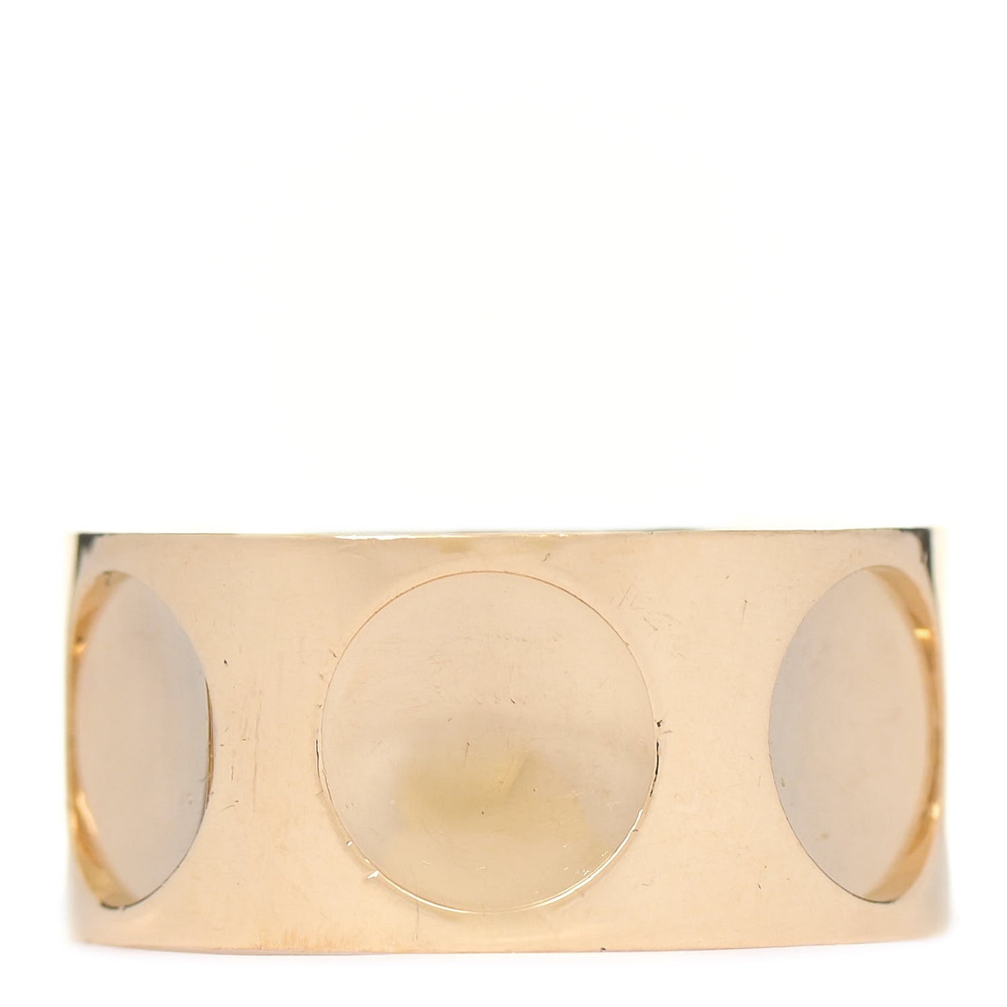 18K Yellow Gold 10mm Empreinte Ring 52 6
