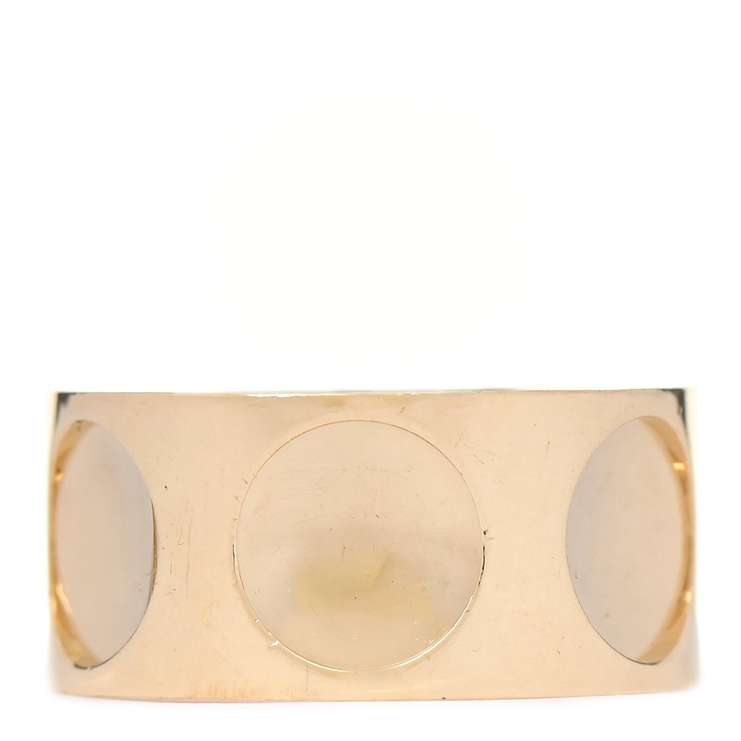 Louis Vuitton 18K Yellow Gold 10mm Empreinte Ring 52 6 3 of 7