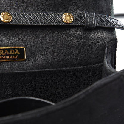 Prada Velvet Cahier Astrology Bag Black 10 of 13