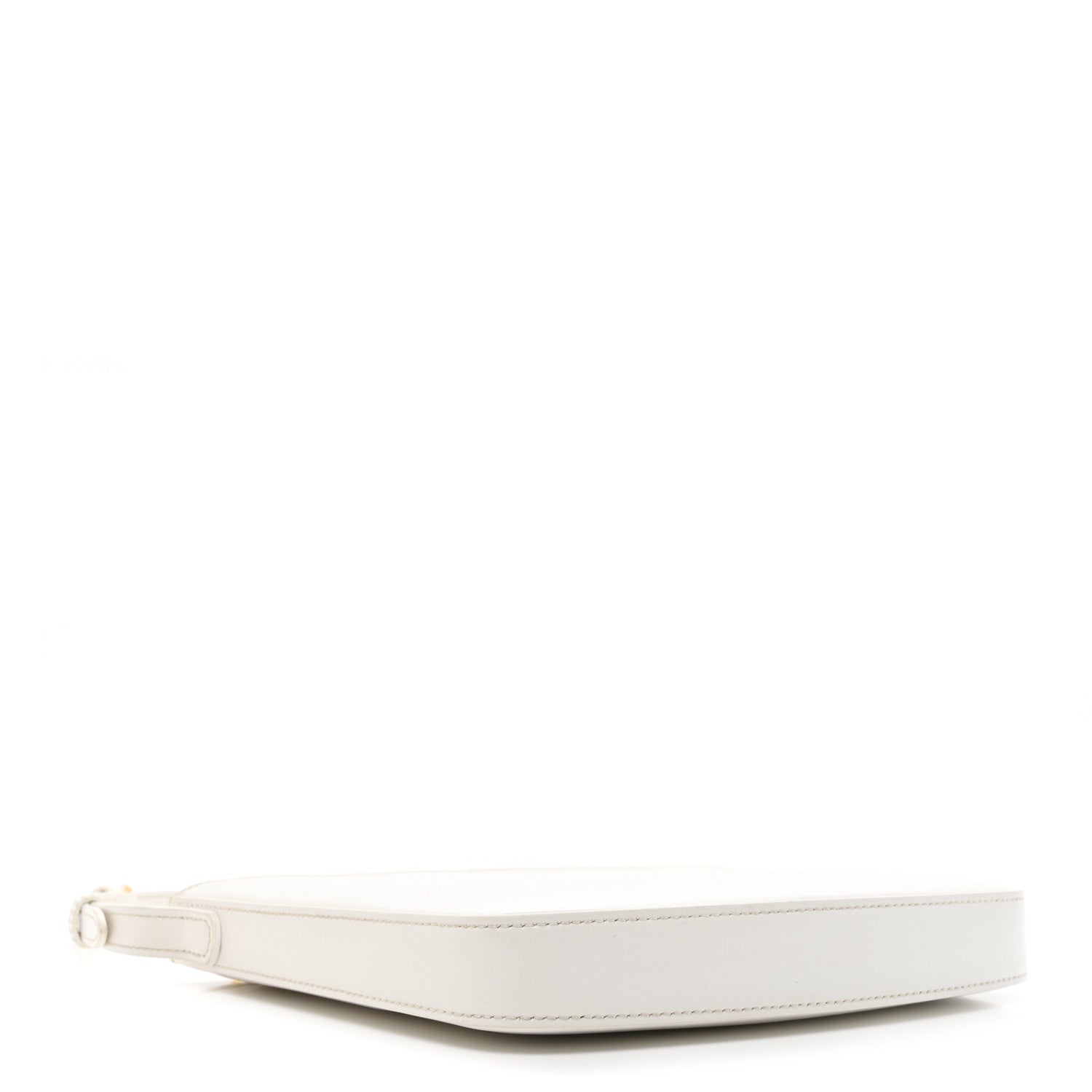 Celine Shiny Calfskin Medium Croque Bag Artic White 4 of 18