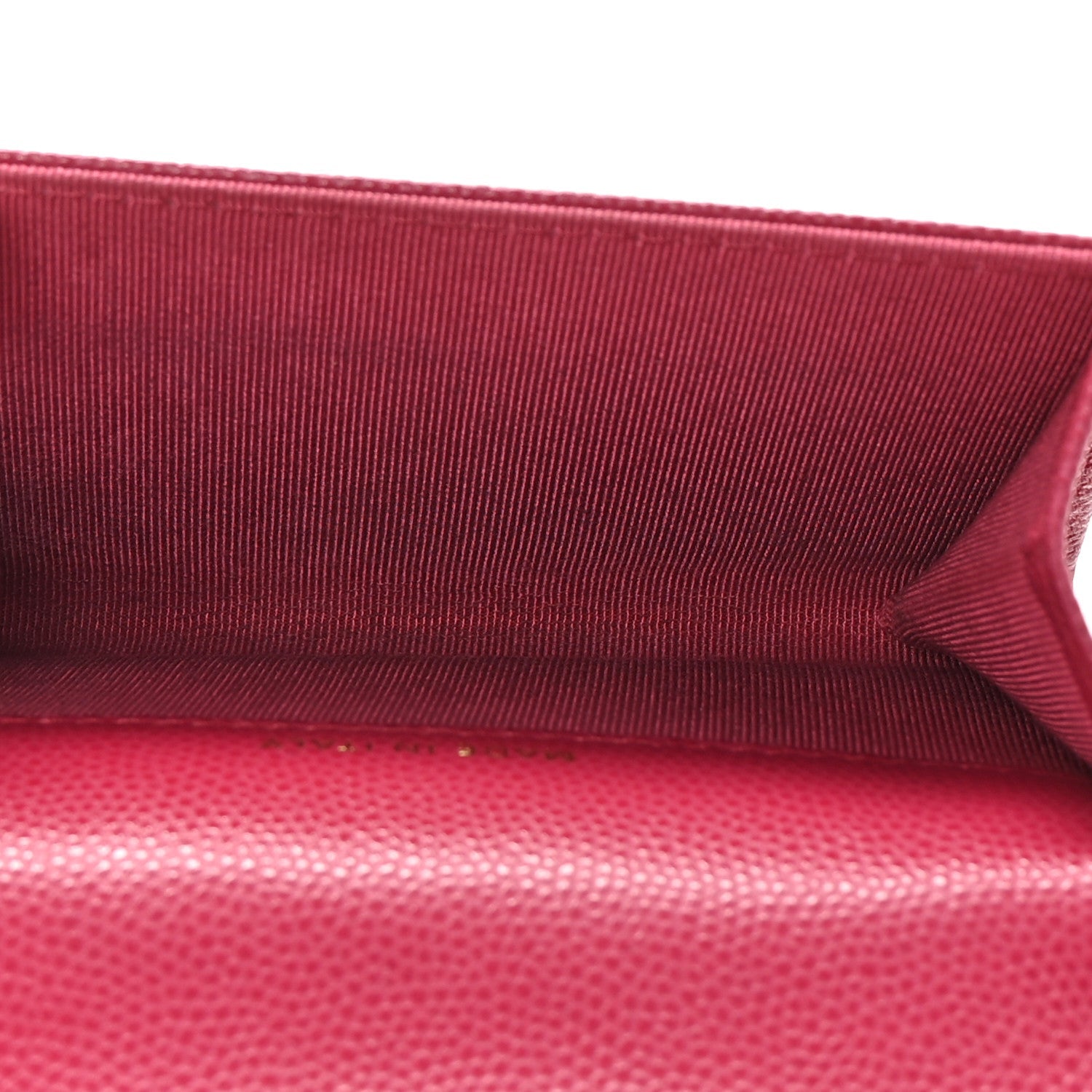 Chanel Caviar Quilted Flap Card Holder Wallet Dark Pink 5 of 8