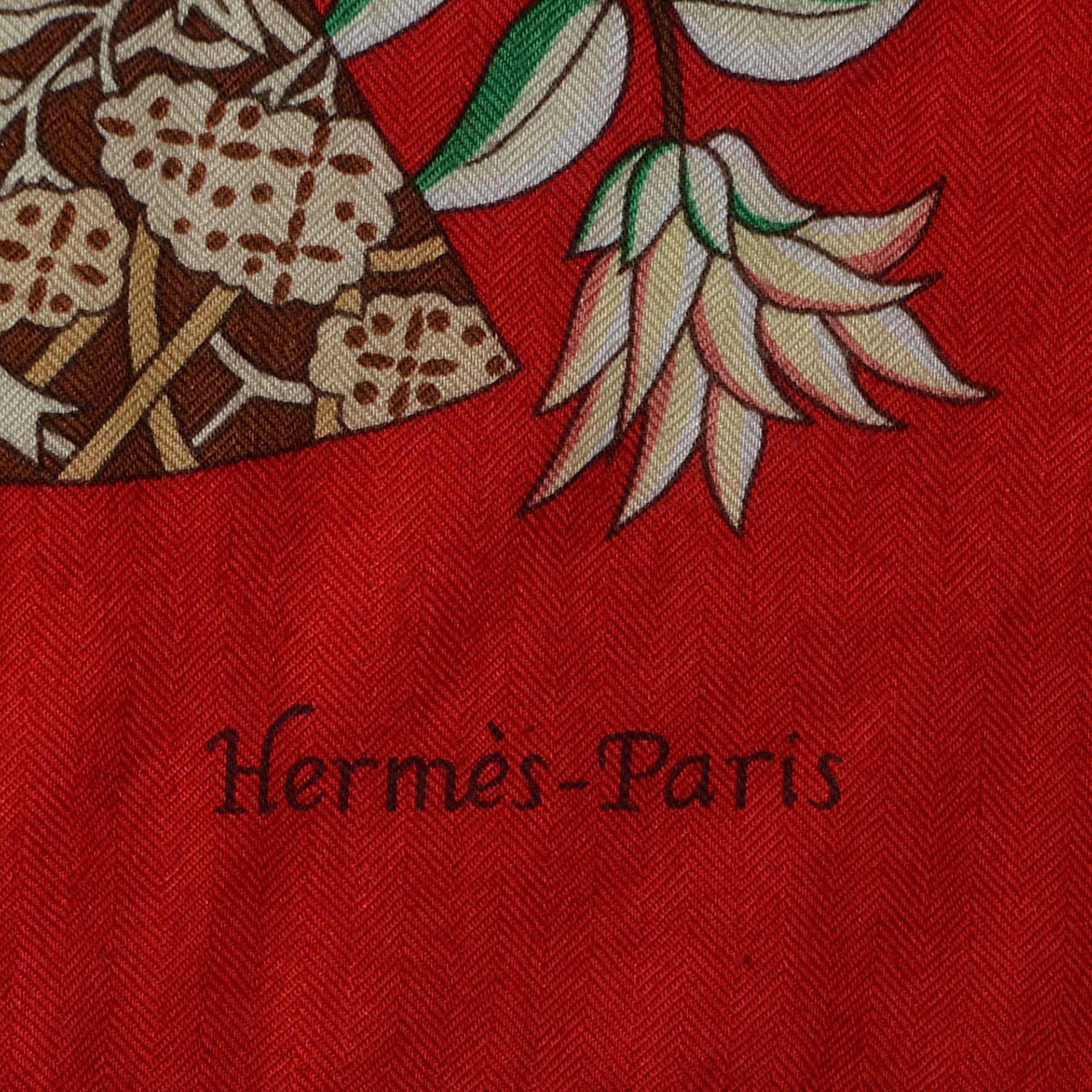 Hermes Cashmere Silk Fleurs et Papillons de Tissus Shawl 140 6 of 7