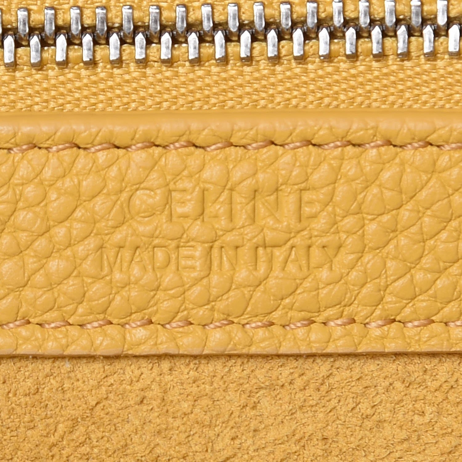 Celine Soft Grained Calfskin Small Belt Cabas Phantom Sunflower 7 of 7