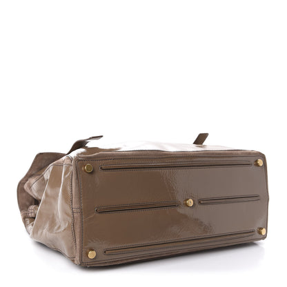 Saint Laurent Patent Large Muse Two Beige 4 of 12