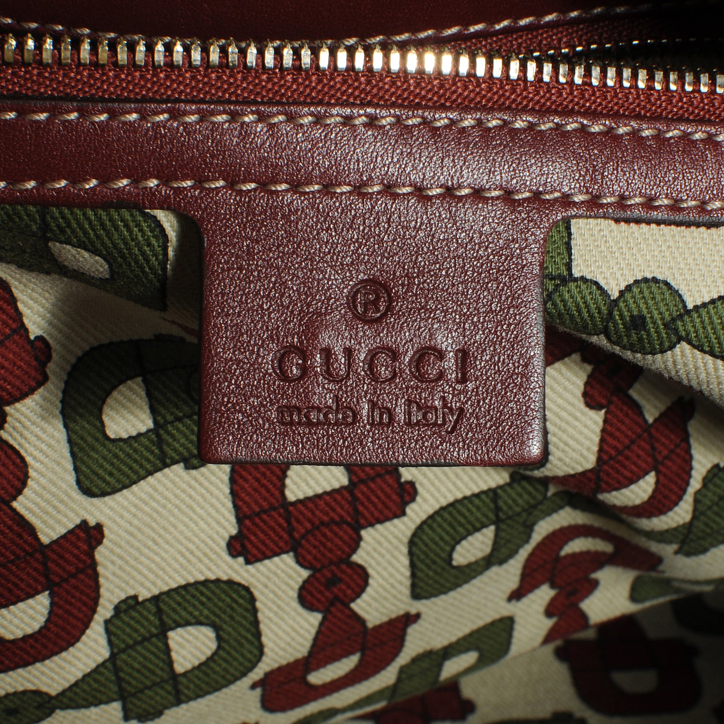 Guccissima 85th Anniversary Large Boston Rusty Red