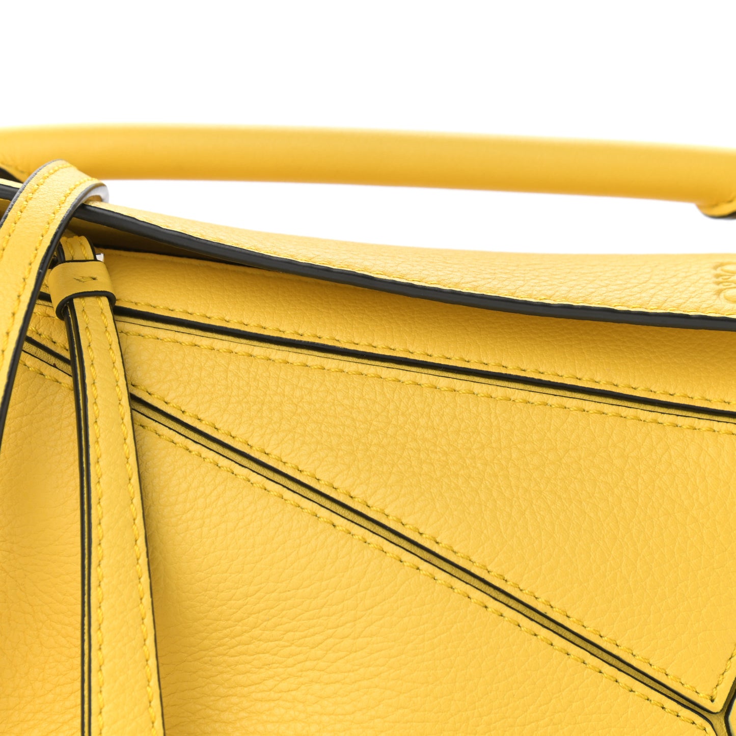 Calfskin Mini Puzzle Bag Yellow