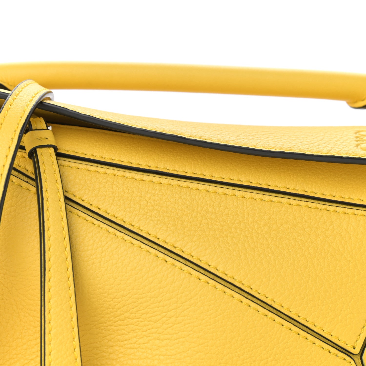 Loewe Calfskin Mini Puzzle Bag Yellow 7 of 10