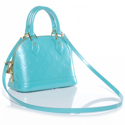 Louis Vuitton Vernis Alma BB Blue Lagon 3 of 7