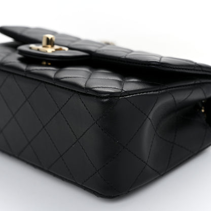Chanel Lambskin Quilted Mini Rectangular Flap Black 10 of 11