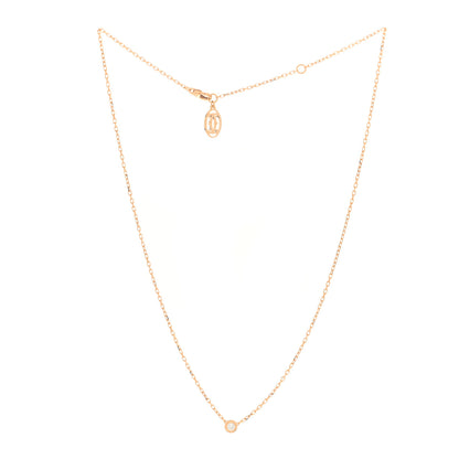 Cartier 18K Pink Gold Diamond SM D'Amour Pendant Necklace 3 of 4