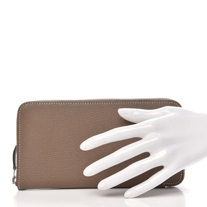 Hermes Chevre Mysore Azap Wallet Etoupe 2 of 12