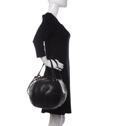 Gucci Piuma Lux Energy Large Tifosa Basketball Shaped Shoulder Bag Black 2 of 12