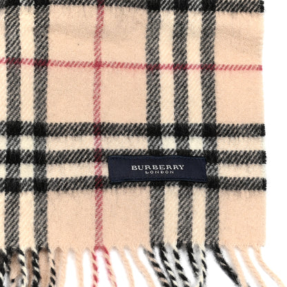 Burberry Wool Vintage Check Scarf Beige 4 of 5