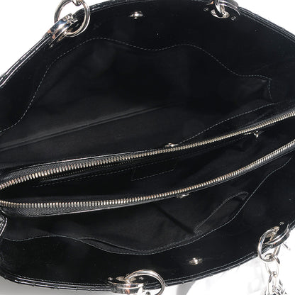 Christian Dior Patent Cannage Dior Soft Shopping Tote Black 5 of 10