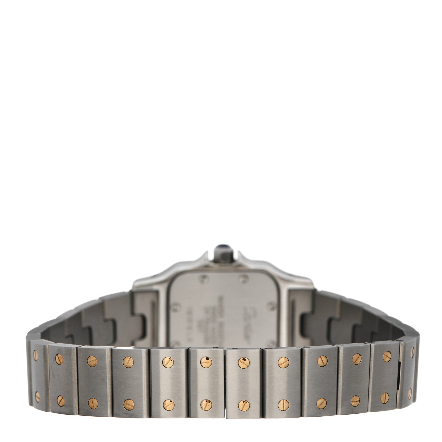 Cartier Stainless Steel 18K Yellow Gold 24mm Santos De Cartier Galbee Quartz Watch 3 of 5
