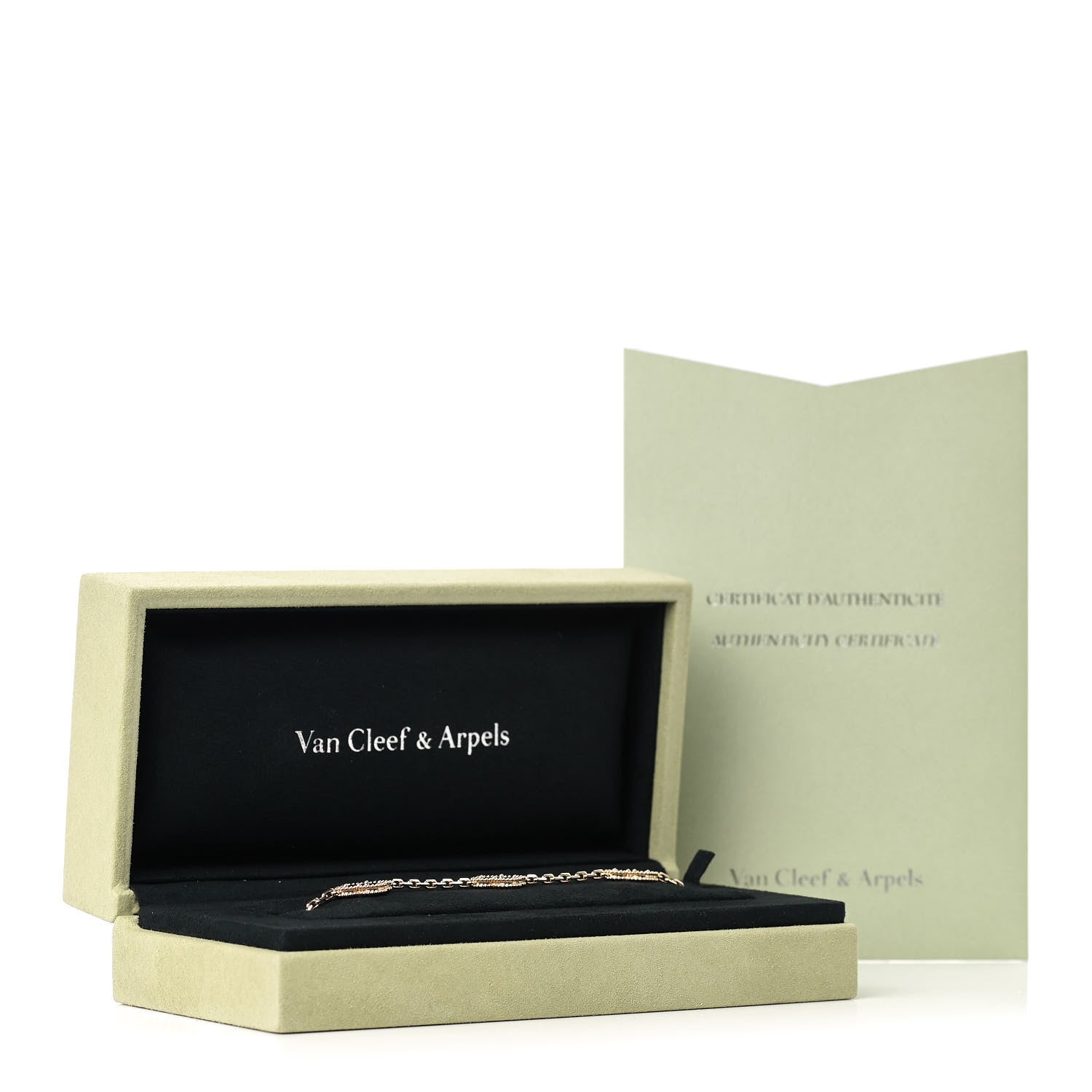 Van Cleef & Arpels 18K Yellow Gold Black Onyx 5 Motifs Vintage Alhambra Bracelet 6 of 6