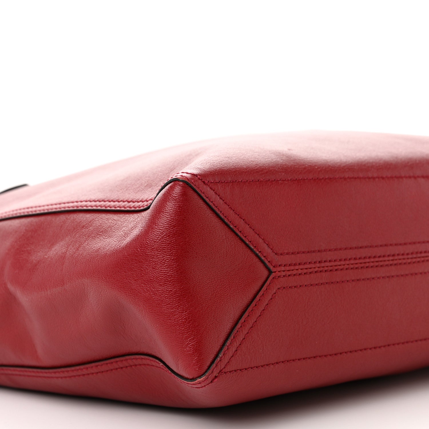 Gucci New Sakai Calfskin Lux Medium Dahlia Tote New Cherry Red 10 of 17