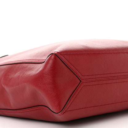 Gucci New Sakai Calfskin Lux Medium Dahlia Tote New Cherry Red 10 of 17