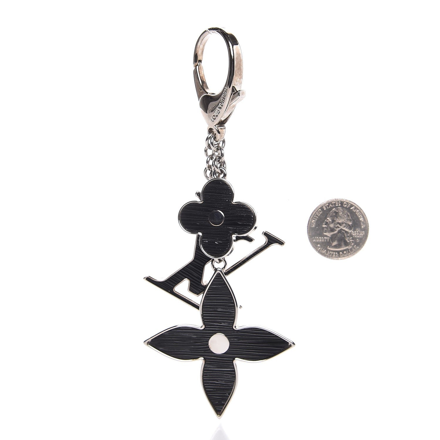 Louis Vuitton Electric Epi Fleur d'Epi Bag Charm Black 2 of 3
