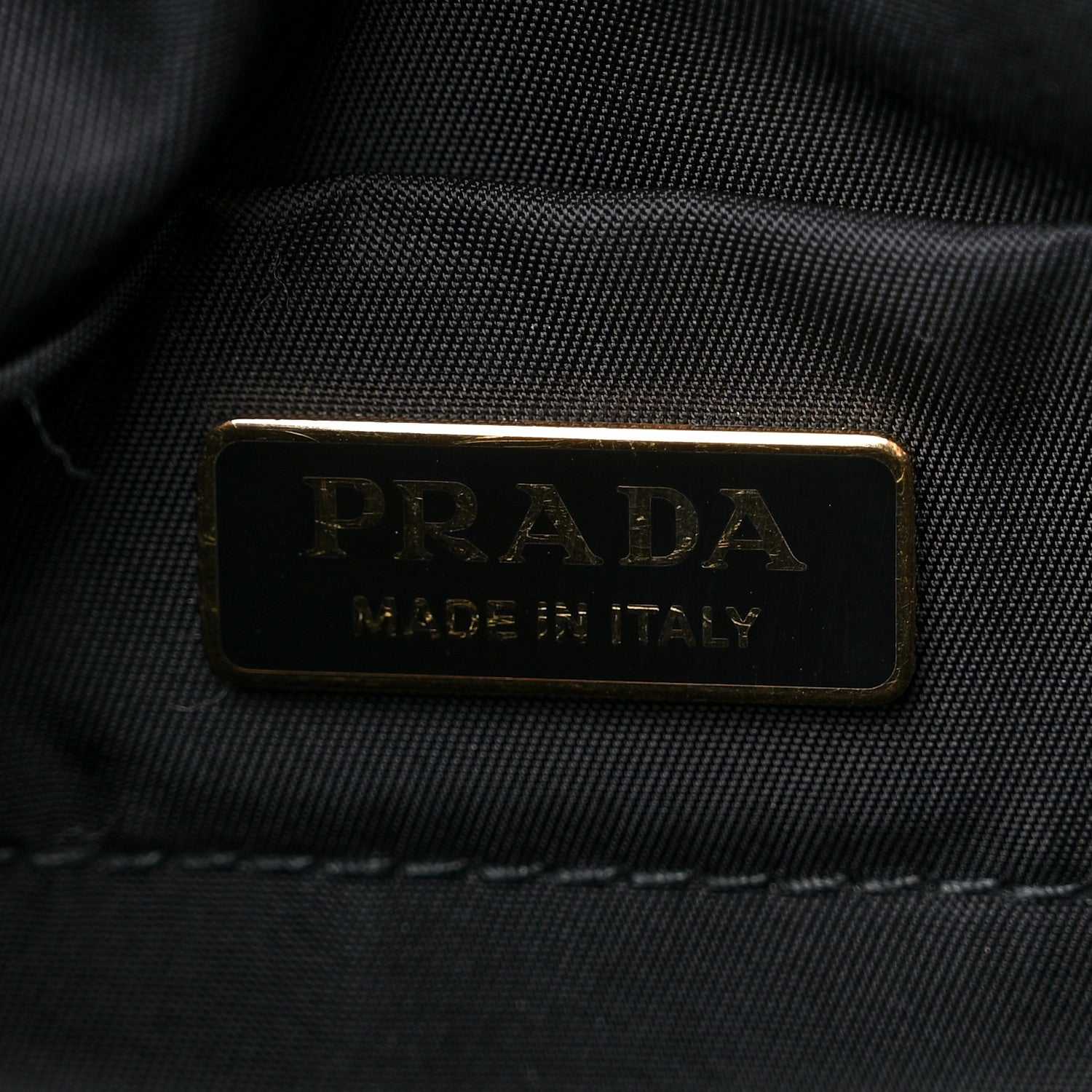 Prada Tessuto Nylon Chain Flap Shoulder Bag Black 6 of 10