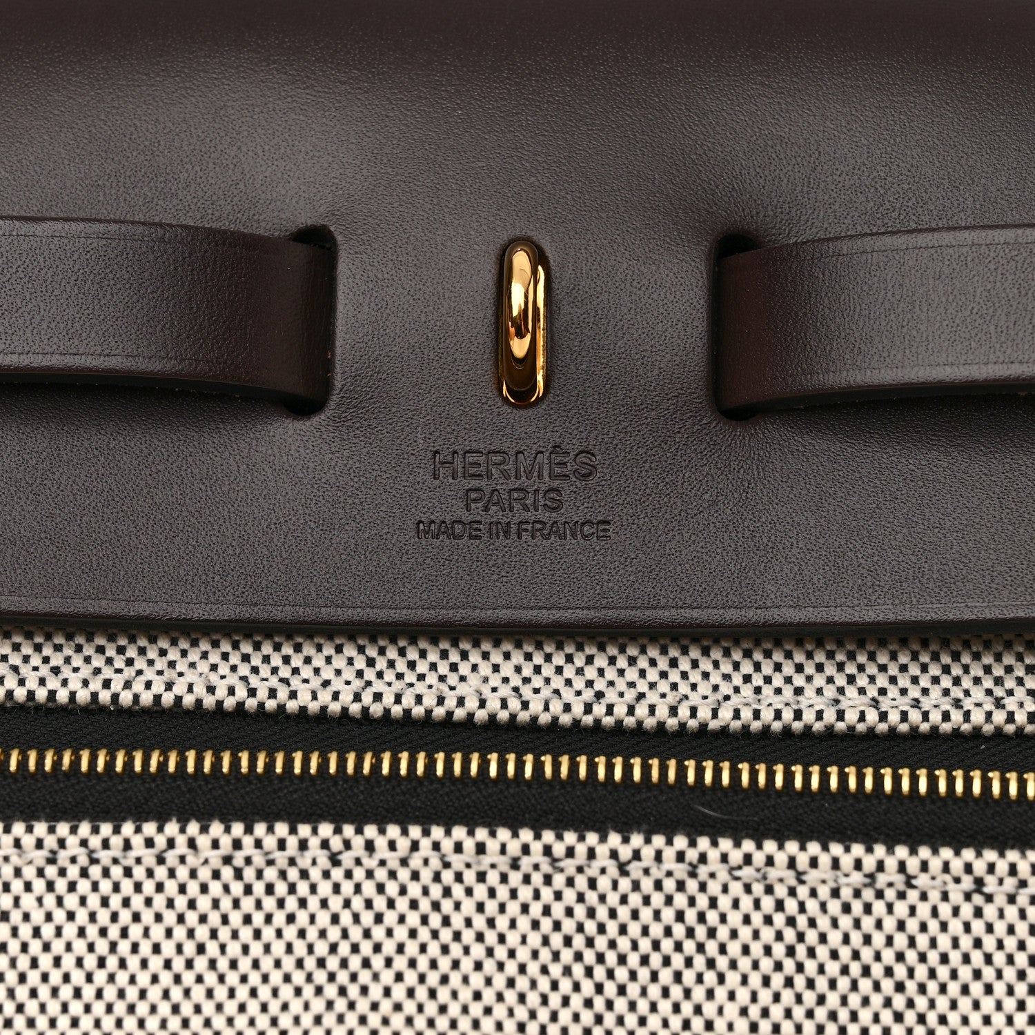 Hermes Toile H Berline Vache Hunter Herbag Zip PM 31 Black 7 of 14