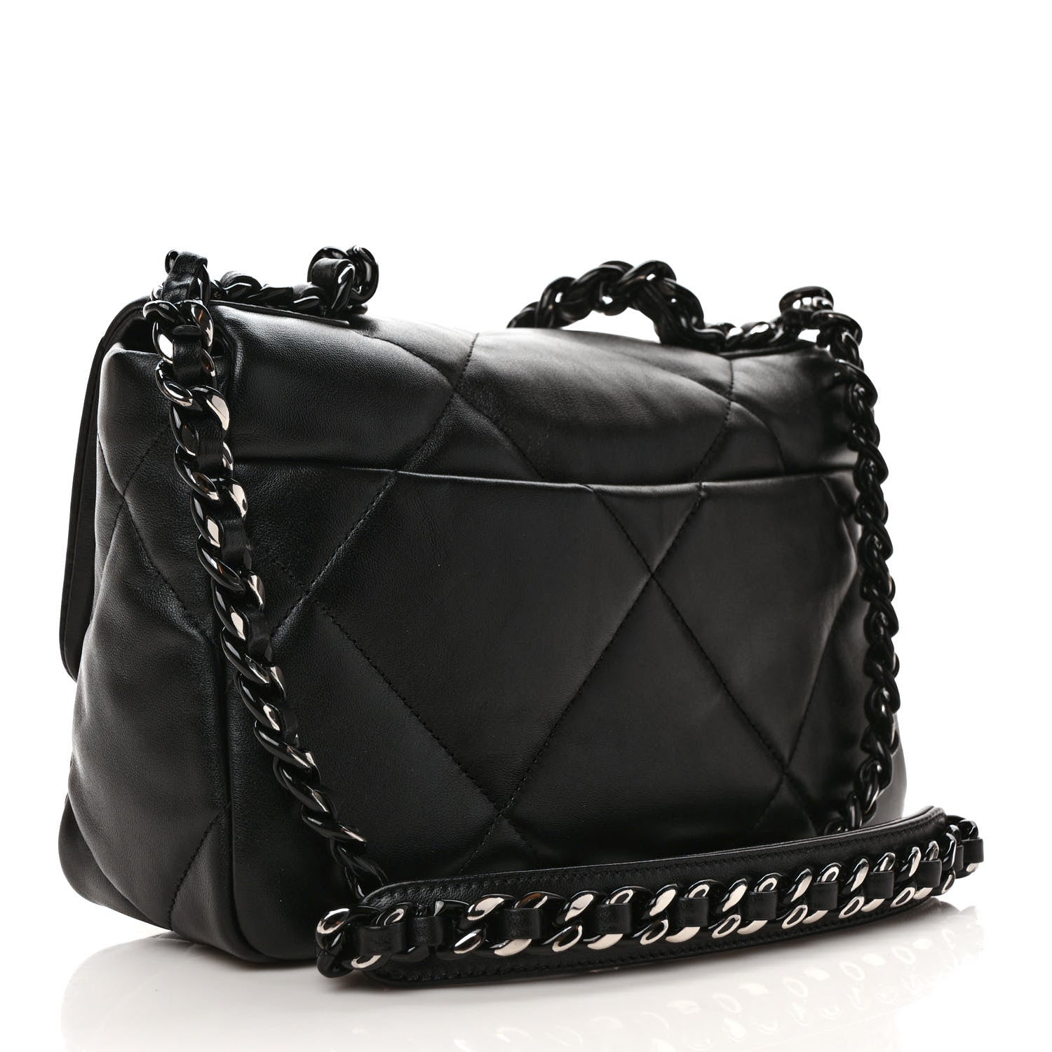 Chanel Lambskin Quilted Medium Chanel 19 Flap So Black 3 of 11