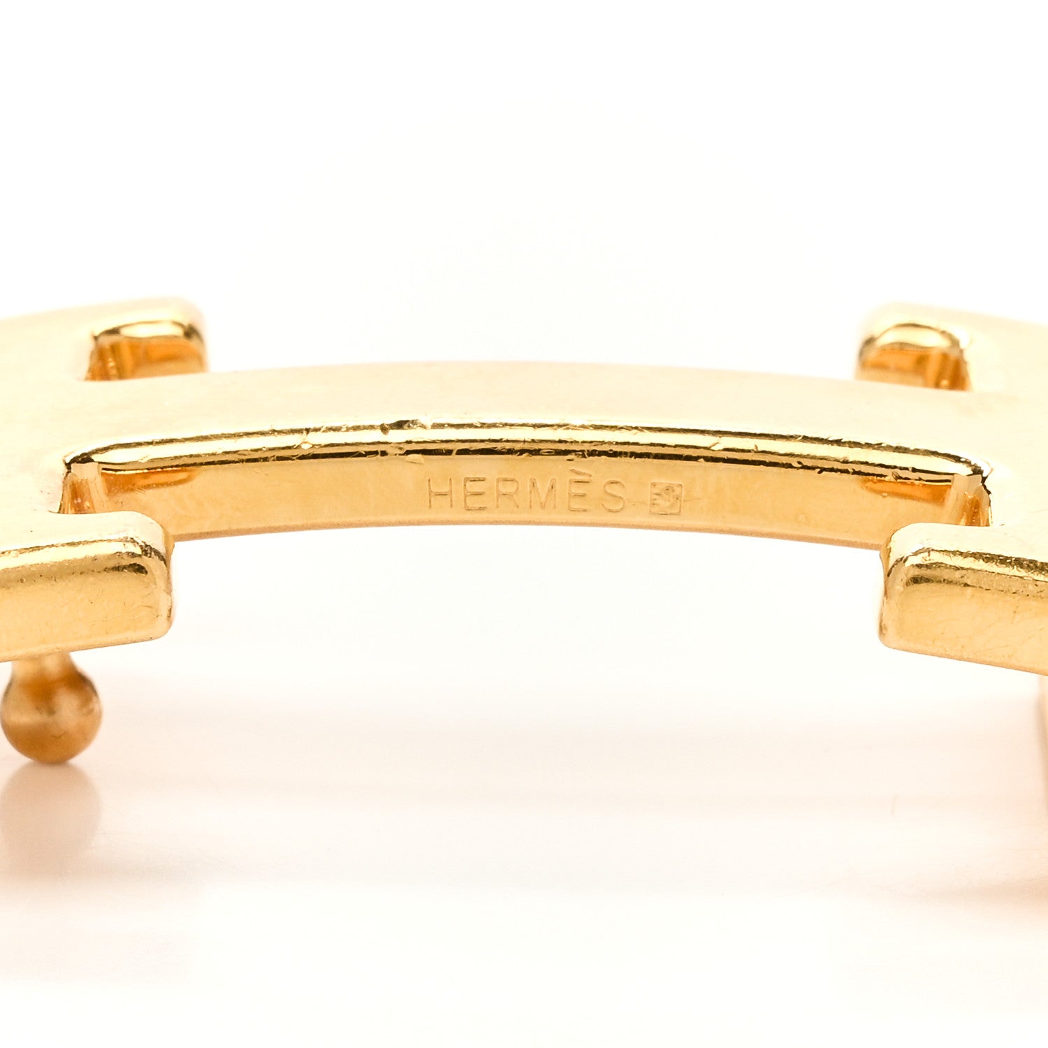 Hermes Polished 32mm H Belt Buckle Gold 3 of 3