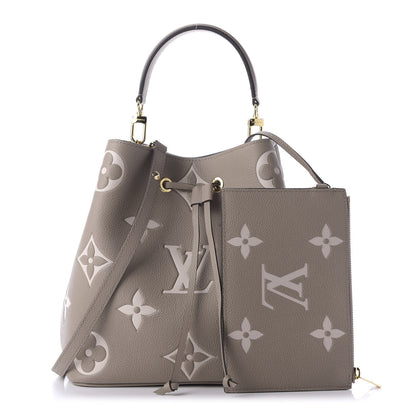 Louis Vuitton Empreinte Monogram Giant Neonoe MM Tourterelle Creme 1 of 9