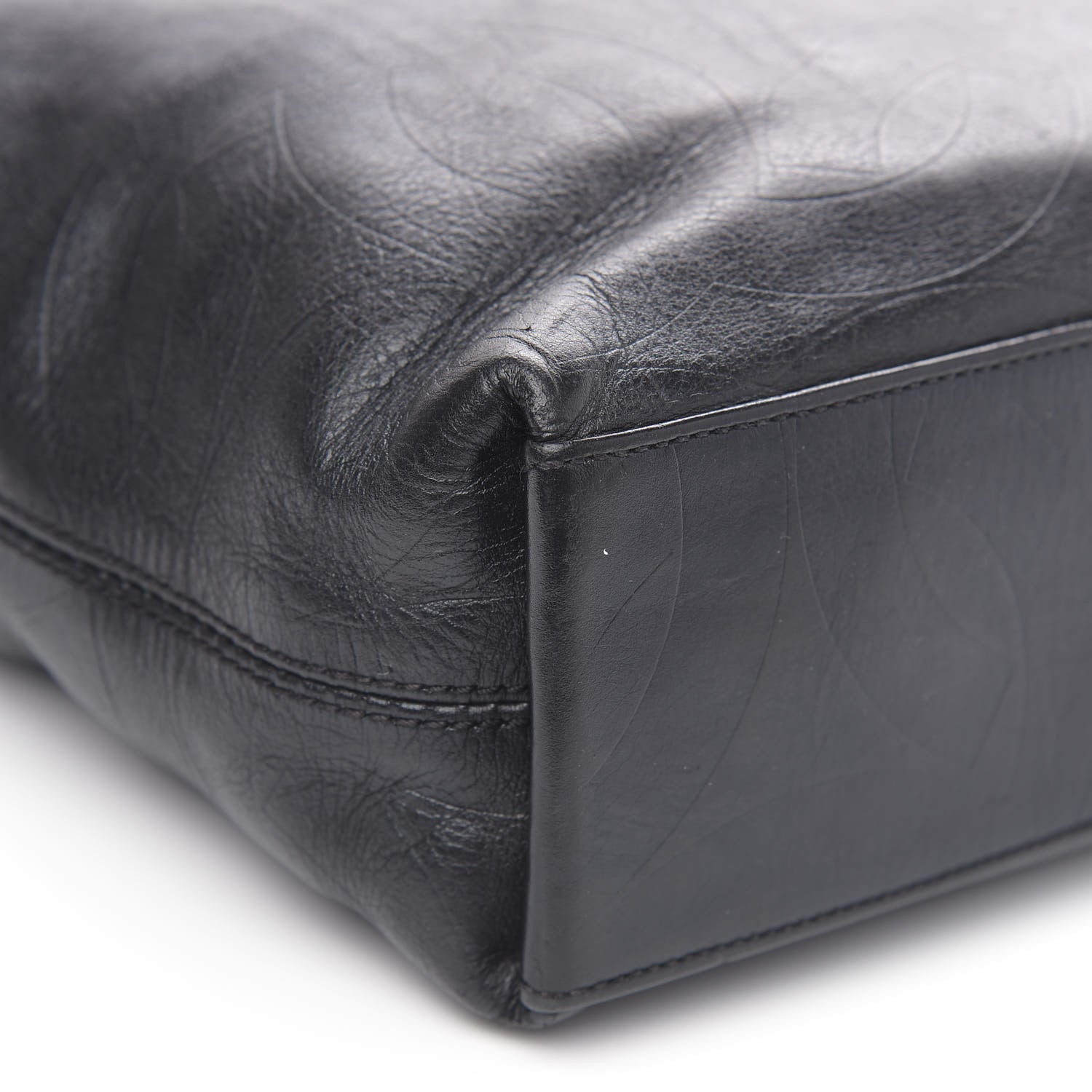 Chanel Lambskin CC Tote Black 8 of 15