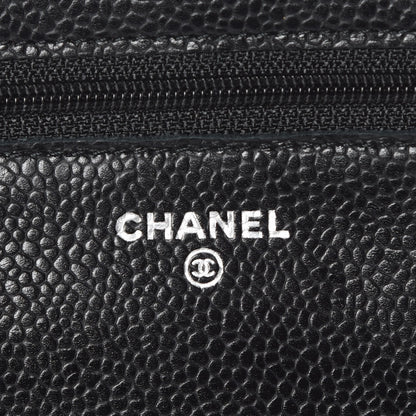 Chanel Caviar Quilted Wallet On Chain WOC Black 6 of 10