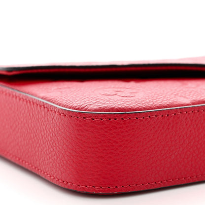 Louis Vuitton Empreinte Pochette Felicie Chain Wallet Cherry 9 of 11