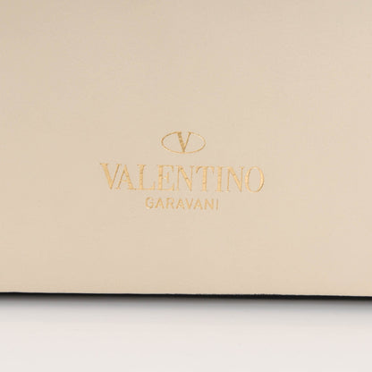 Valentino Garavani Calfskin Colorblock Mime Clutch Ruby Marine 4 of 9