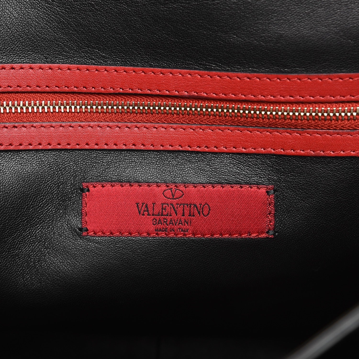 Valentino Garavani Calfskin Colorblock Single Handle Satchel Black White 6 of 11