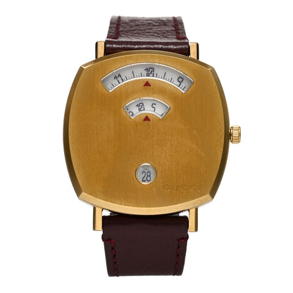 Gucci Stainless Steel Alligator 35mm Grip Quartz Watch Burgundy 1 of 4