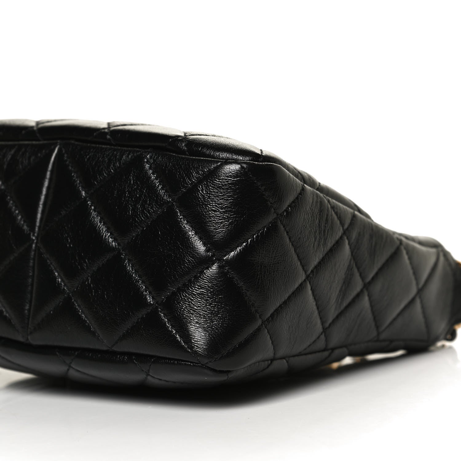 Chanel Lambskin Quilted Hobo Black 6 of 12