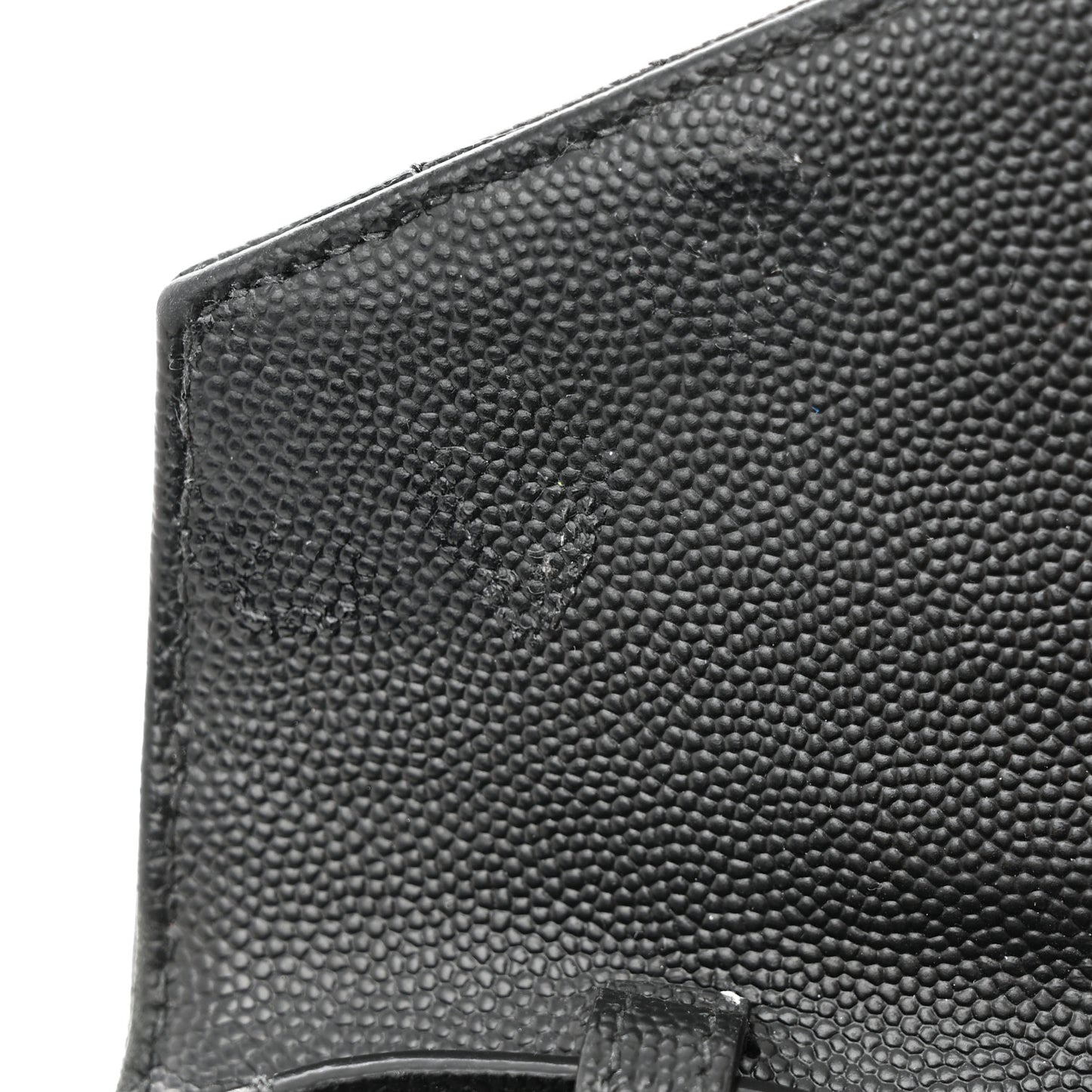 Grain De Poudre Mixed Matelasse Triquilt Monogram Chain Wallet Black