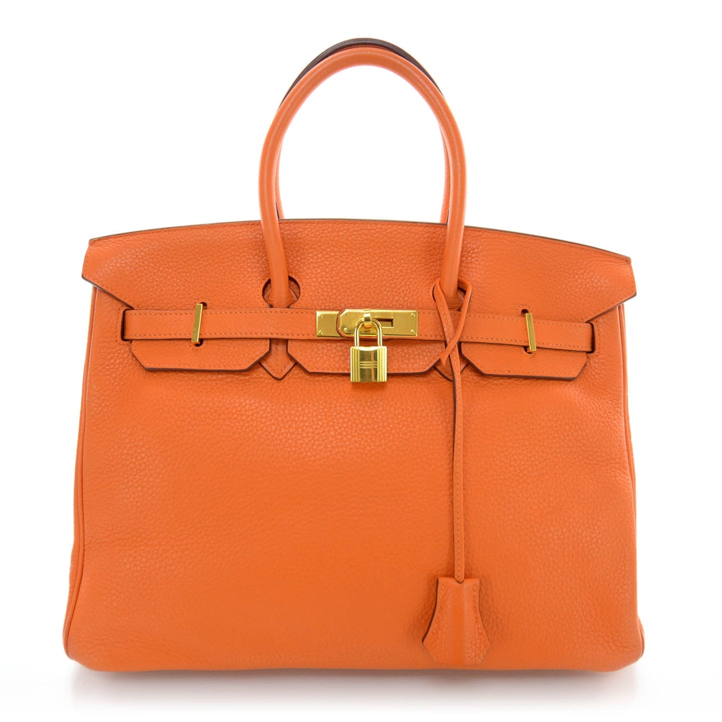 Taurillon Clemence Birkin 35 Orange