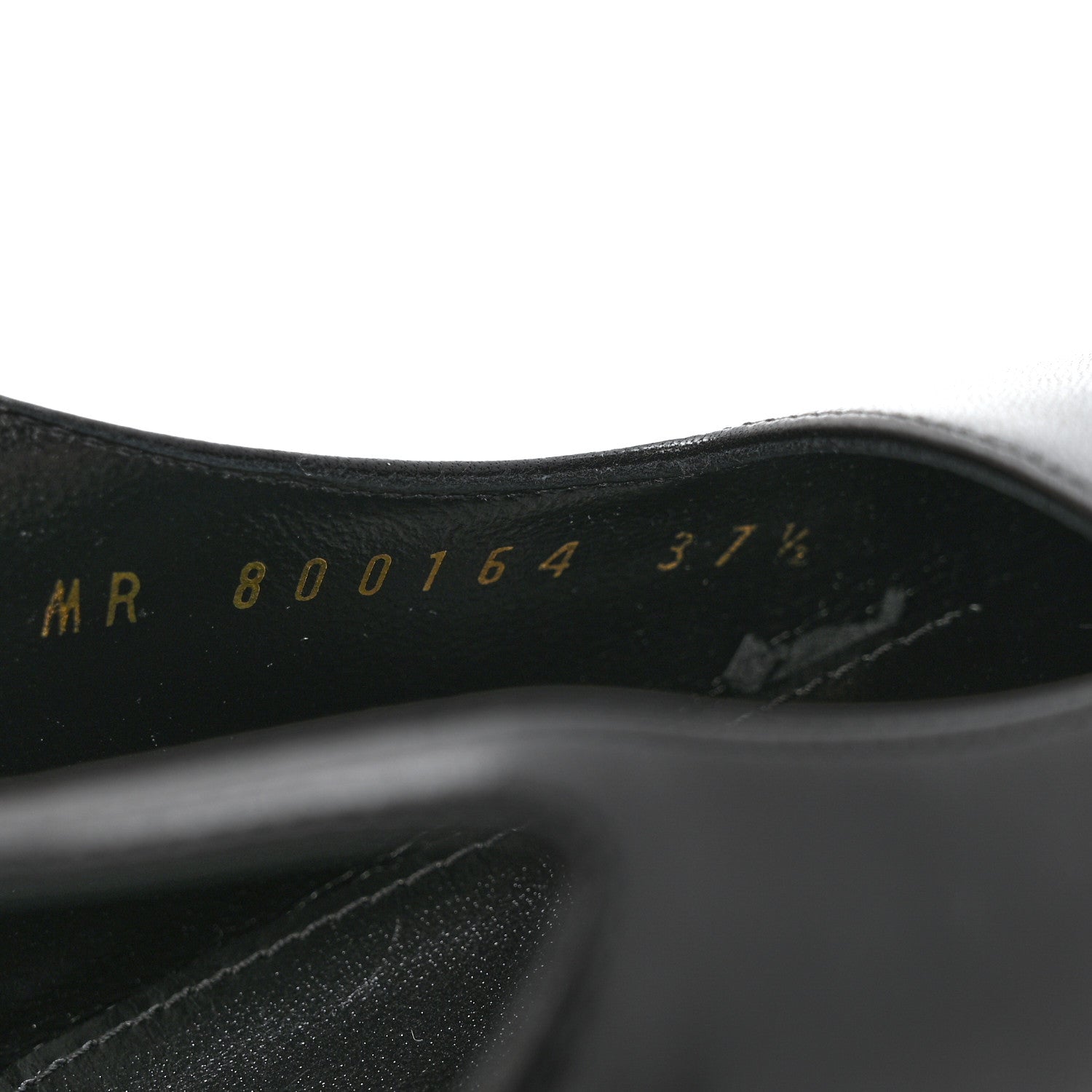 Saint Laurent Smooth Calfskin Jeanne 110 Slingback Pumps 37.5 Black 9 of 11