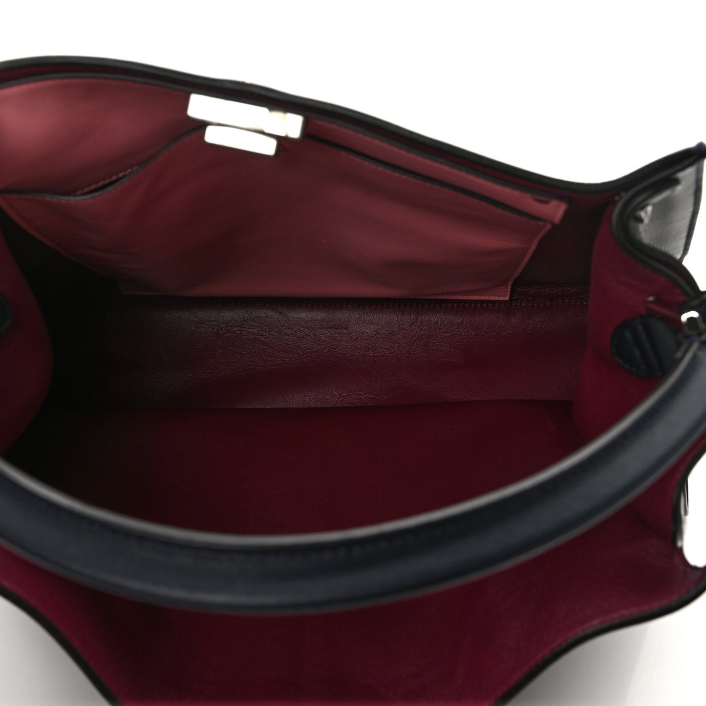 Vitello Seta Century Large Peekaboo X-Lite Black Notte Flamingo