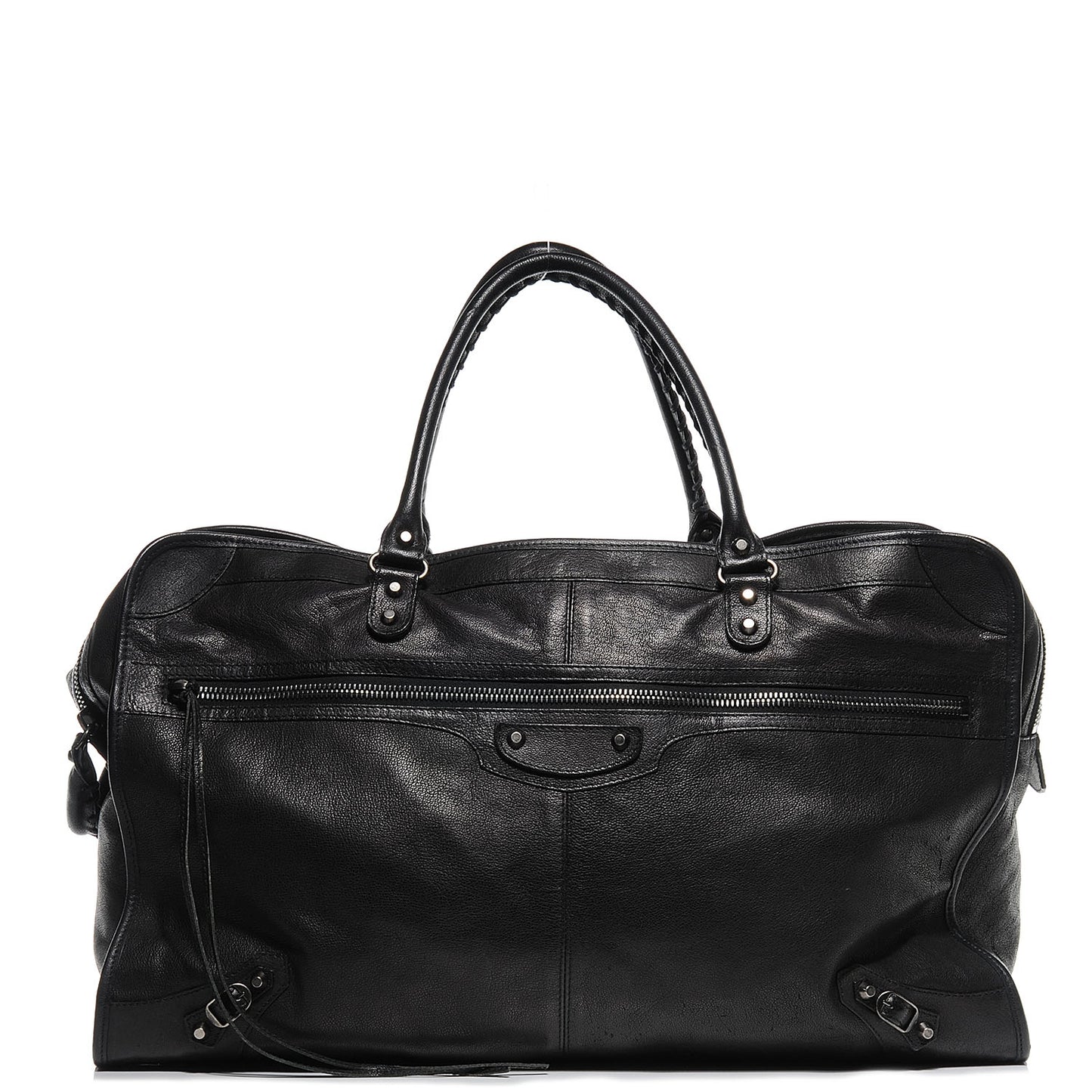 Wrinkled Lambskin Mens Arena Voyage Case Black