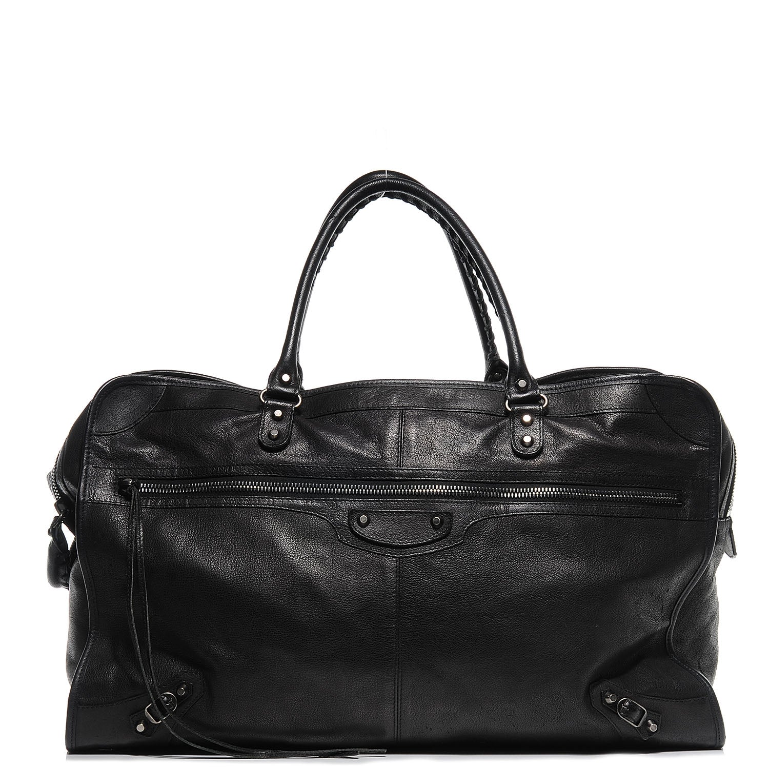 Balenciaga Wrinkled Lambskin Mens Arena Voyage Case Black 1 of 7