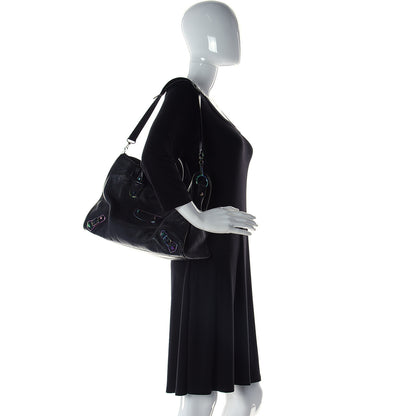 Balenciaga Chevre Iridescent Metallic Edge Hardware City Black 3 of 12