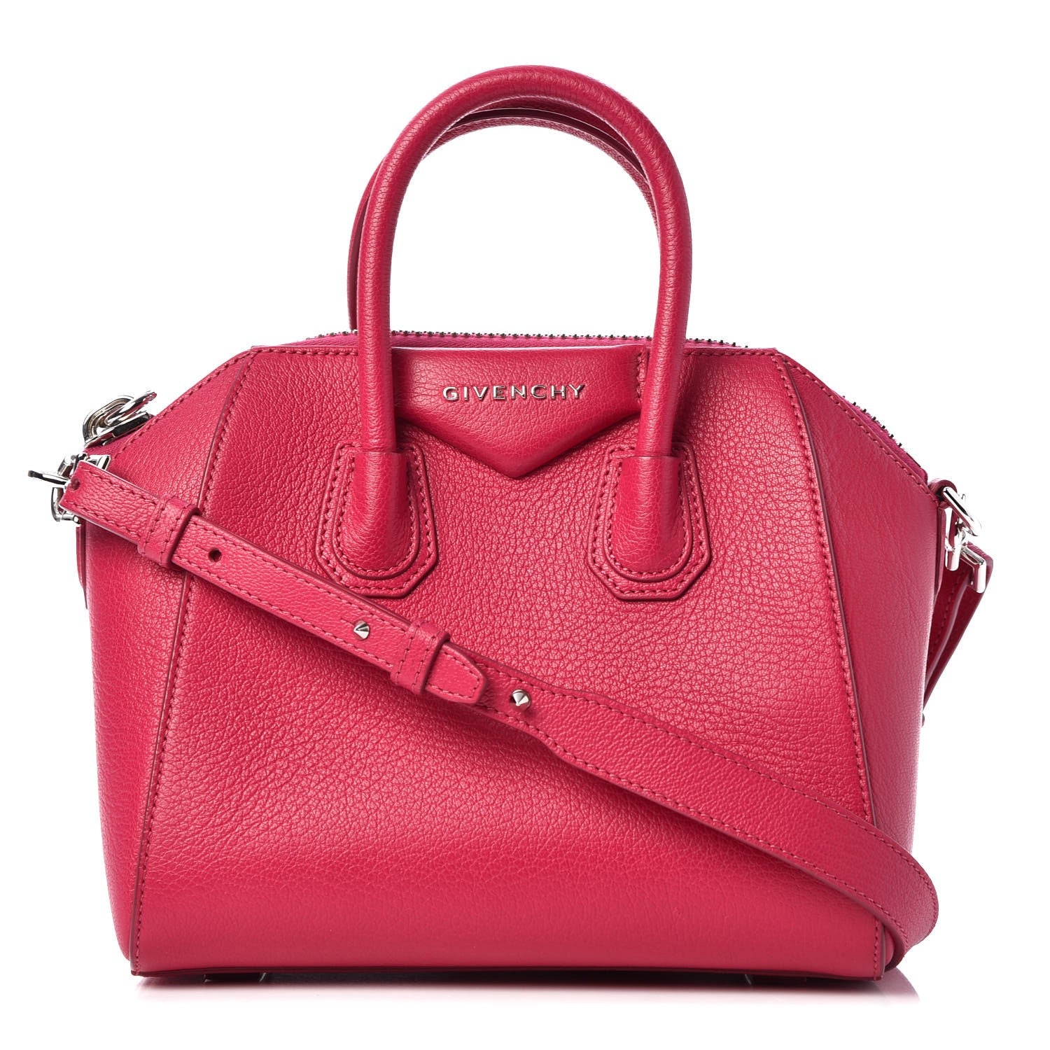 Givenchy Sugar Goatskin Mini Antigona Fushia 1 of 8
