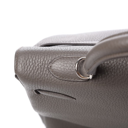 Hermes Taurillon Clemence Kelly Retourne 32 Etain 32 of 33