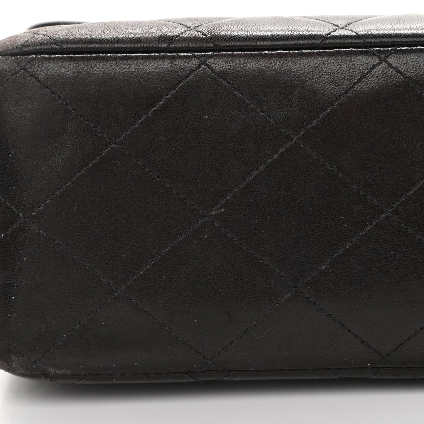 Lambskin Quilted XL Jumbo Single Flap Black