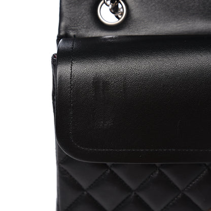Chanel Lambskin Quilted Medium Double Flap Black 8 of 15