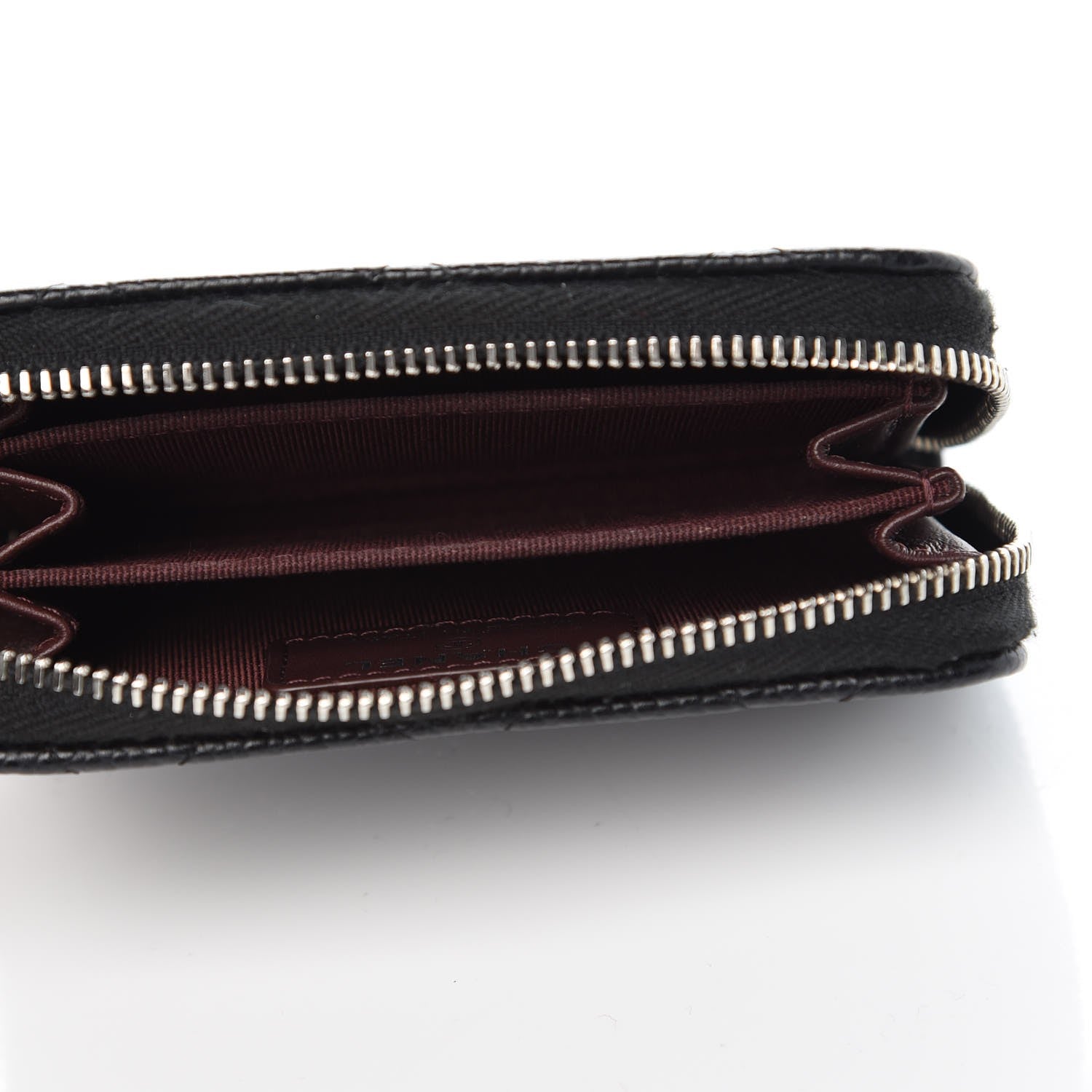 Chanel Caviar Quilted Zip Coin Purse Black 5 of 7