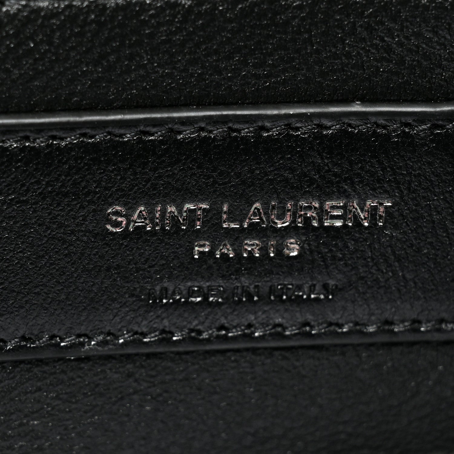 Saint Laurent Sheepskin Matelasse Chevron Monogram Medium College Bag Navy 7 of 13