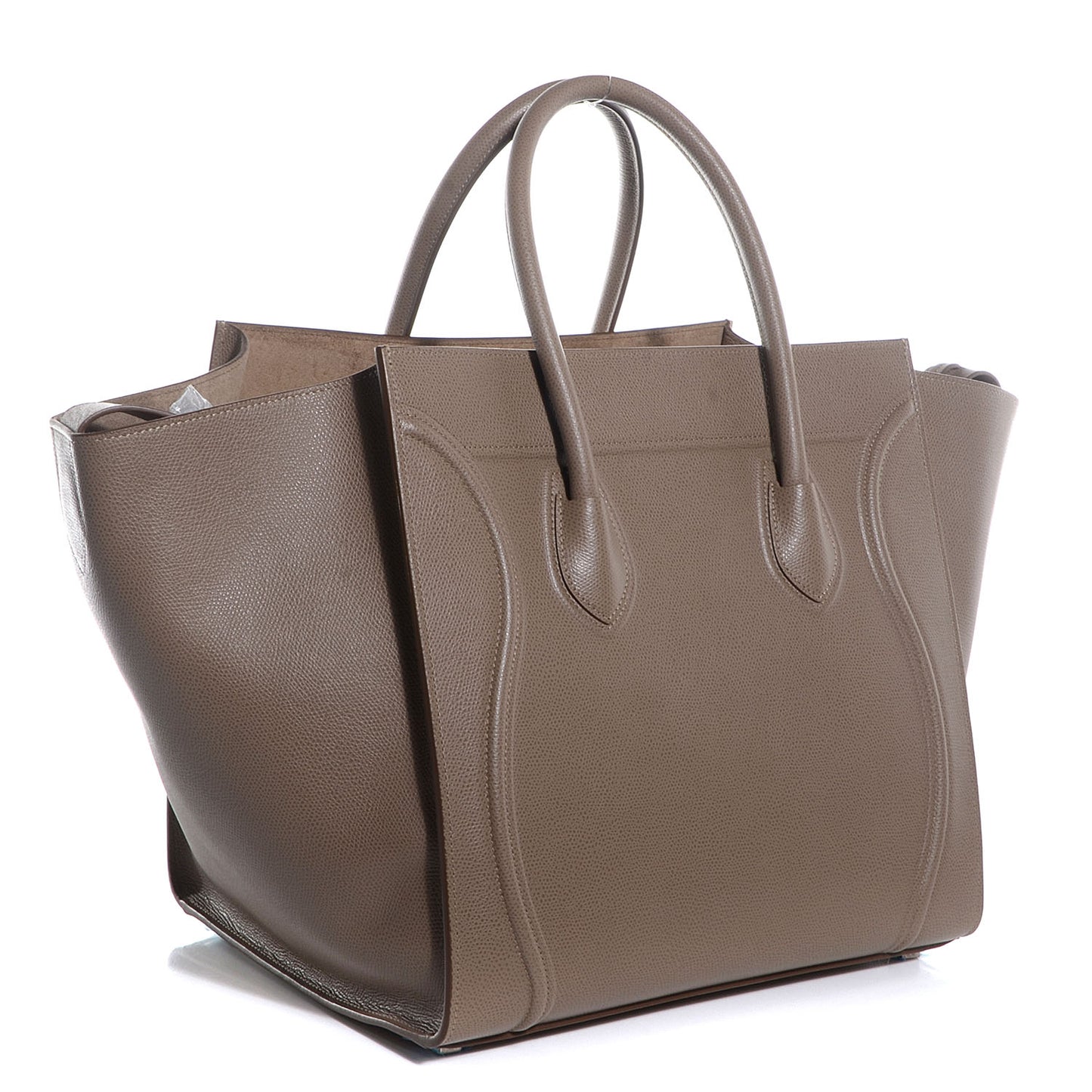 Grained Calfskin Medium Phantom Luggage Taupe